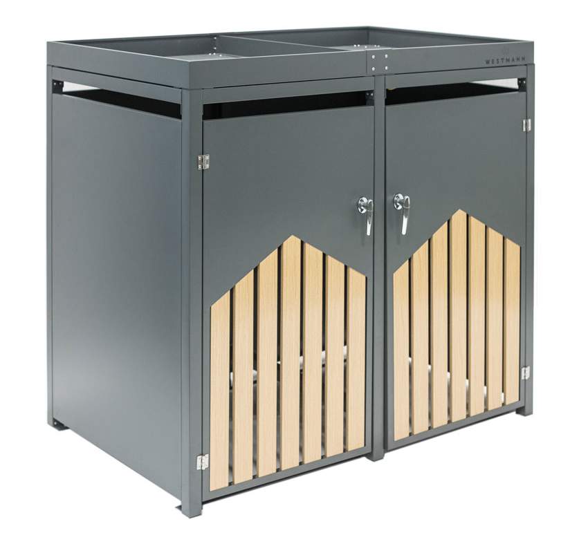 Container ombouw - 2 containers - 2x 240 L - plantenbakken