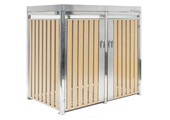 Container ombouw Planta - 2 containers - RVS - zilver