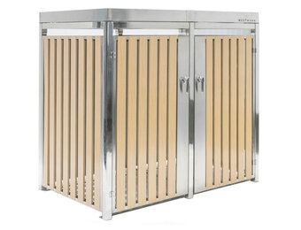 Container ombouw Planta - 2 containers - RVS - zilver
