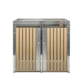 Container ombouw Planta - 2 containers - RVS - zilver