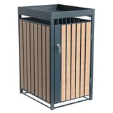 Container ombouw Planta - 1 container - antraciet houtlook