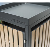 Container ombouw Planta - 2 containers - antraciet houtlook