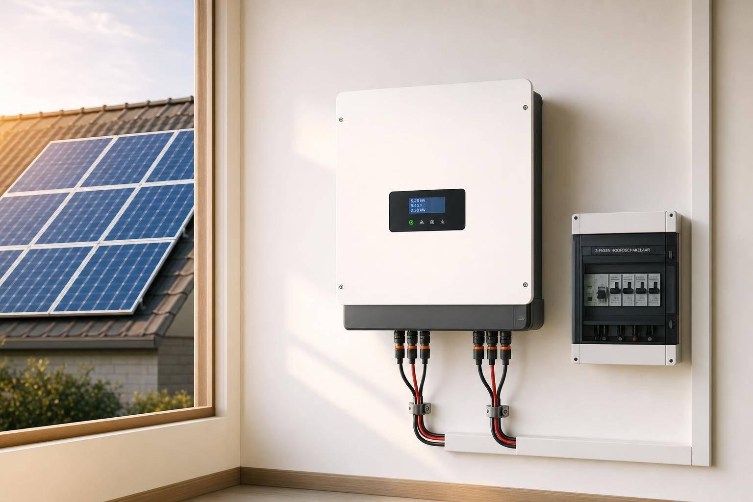 Omvormer voor zonnepanelen kiezen: vermogen, type en aansluiten