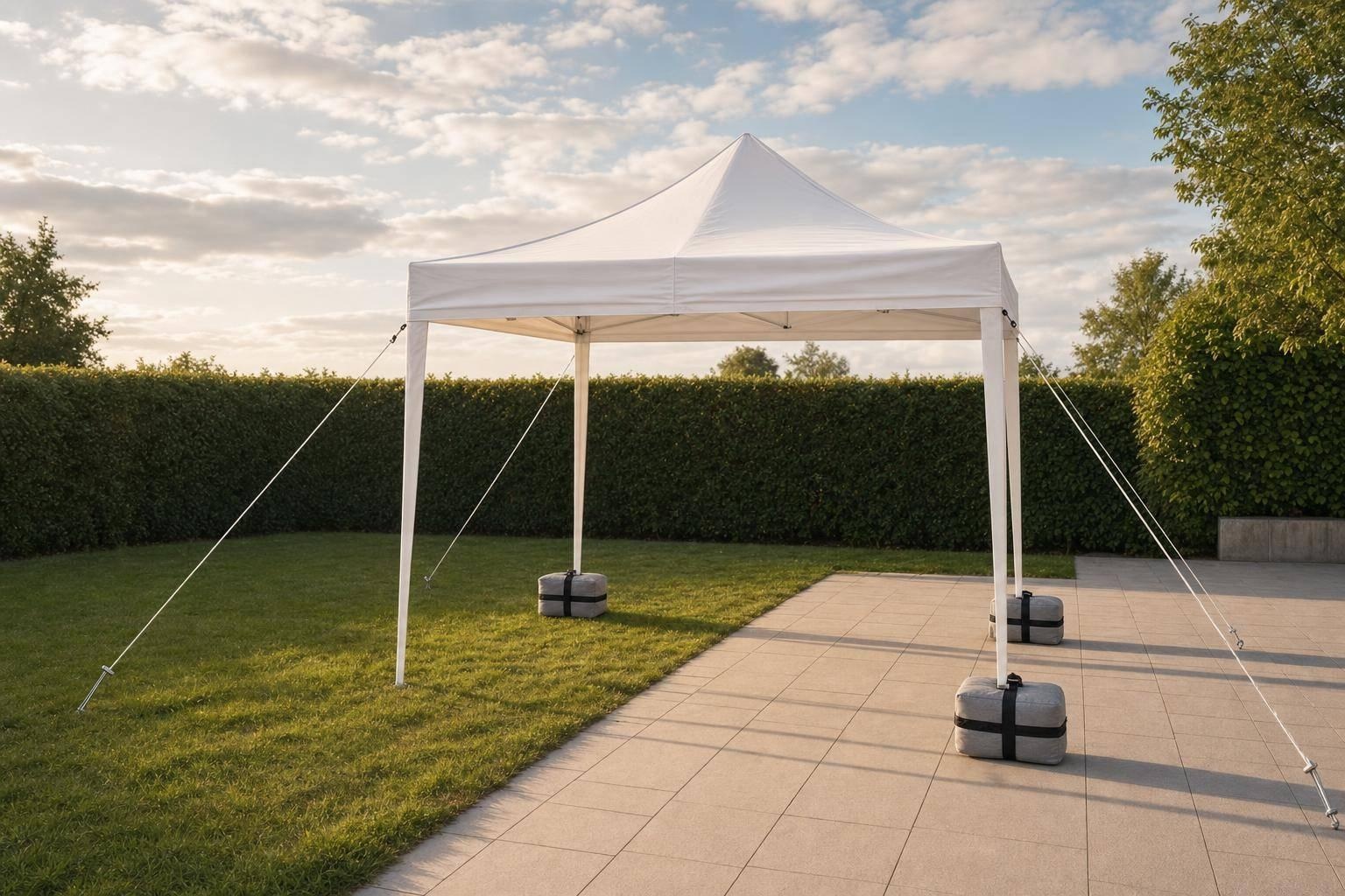 Partytent stormbestendig verankeren: een 3x3 veilig door weer en wind