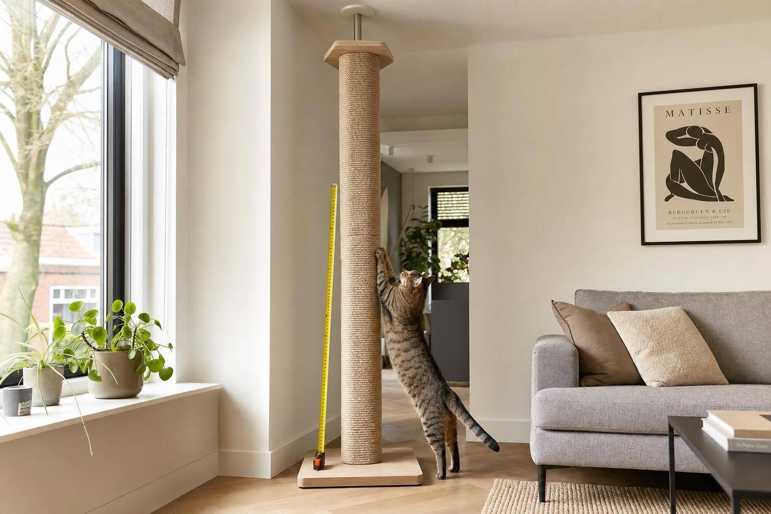Kattenkrabpaal kiezen: hoogte, stabiliteit en de juiste plek in huis