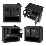 Houtfornuis OLIMP 9 - 9 kW - houtkachel met oven en kookplaat