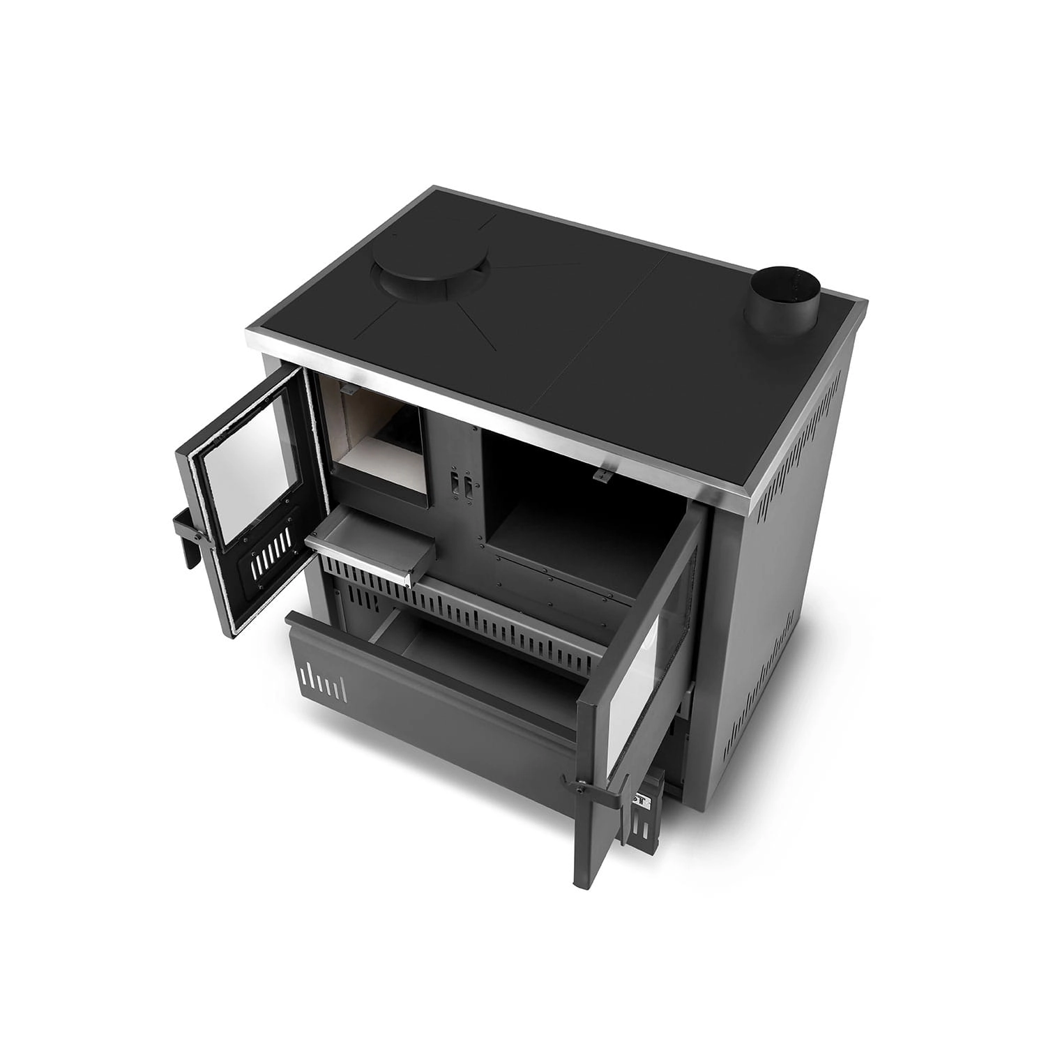 Houtfornuis OLIMP 12 - 12 kW - houtkachel met oven en kookplaat