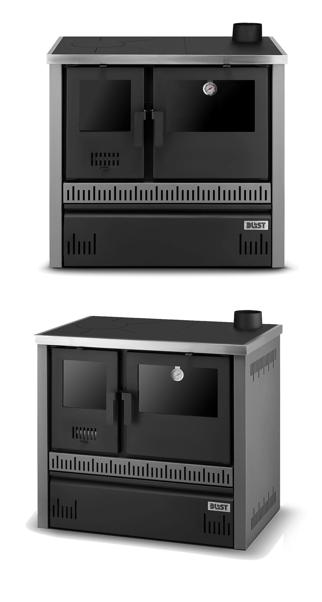 Houtfornuis OLIMP 12 - 12 kW - houtkachel met oven en kookplaat