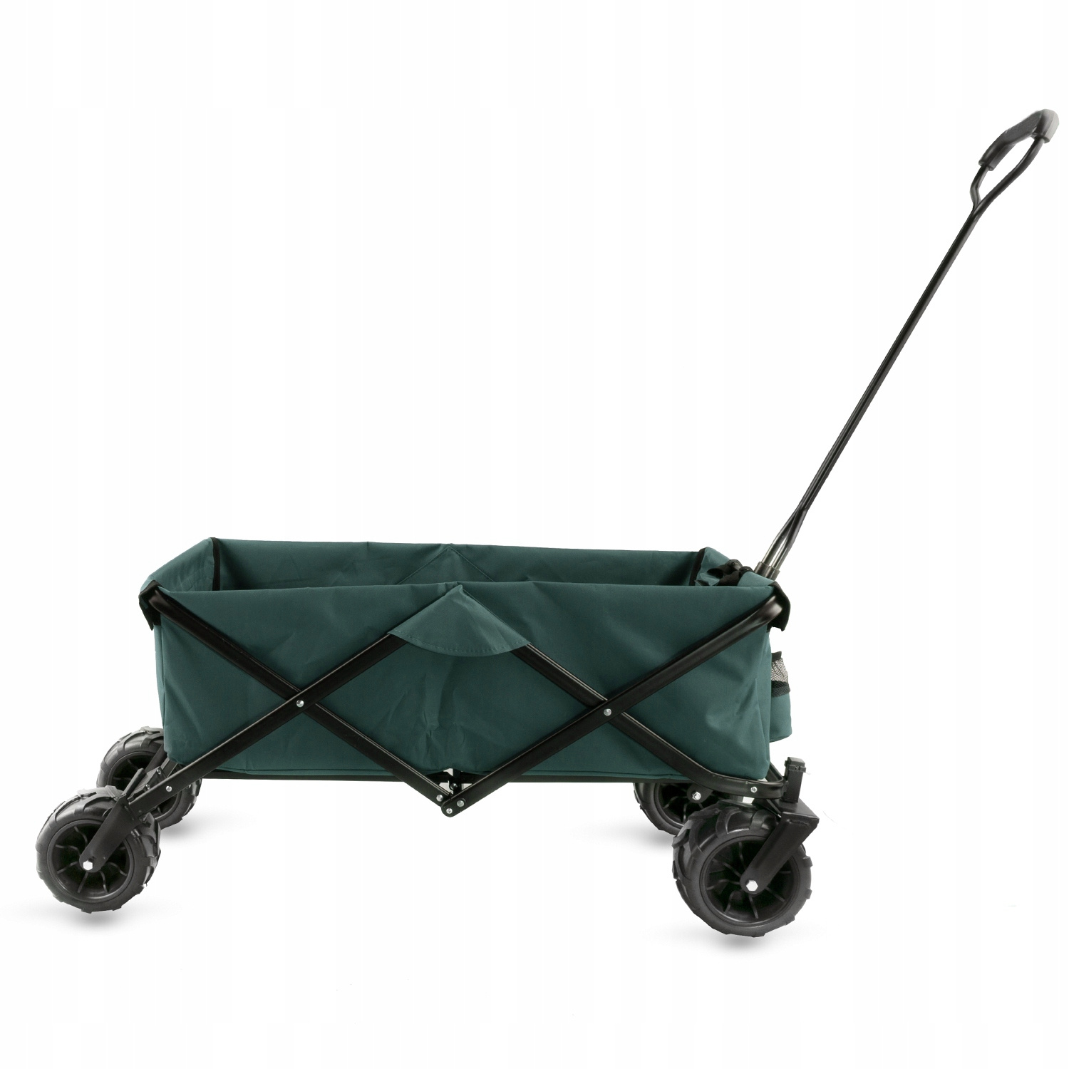 Bolderkar - opvouwbaar - 114x51x48 cm - tot 80 kg - groen zwart
