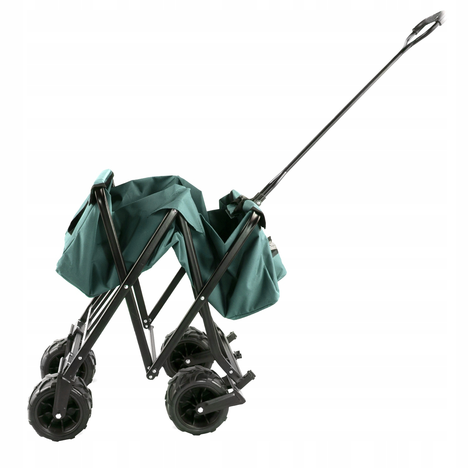 Bolderkar - opvouwbaar - 114x51x48 cm - tot 80 kg - groen zwart