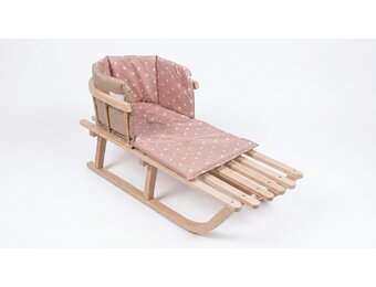 Kussen voor op de slee - comfortabel & waterdicht - beige