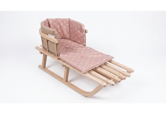 Kussen voor op de slee - comfortabel & waterdicht - beige