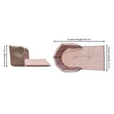 Kussen voor op de slee - comfortabel & waterdicht - beige