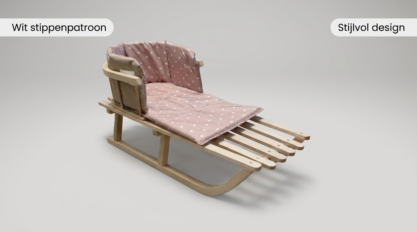 Kussen voor op de slee - comfortabel & waterdicht - beige