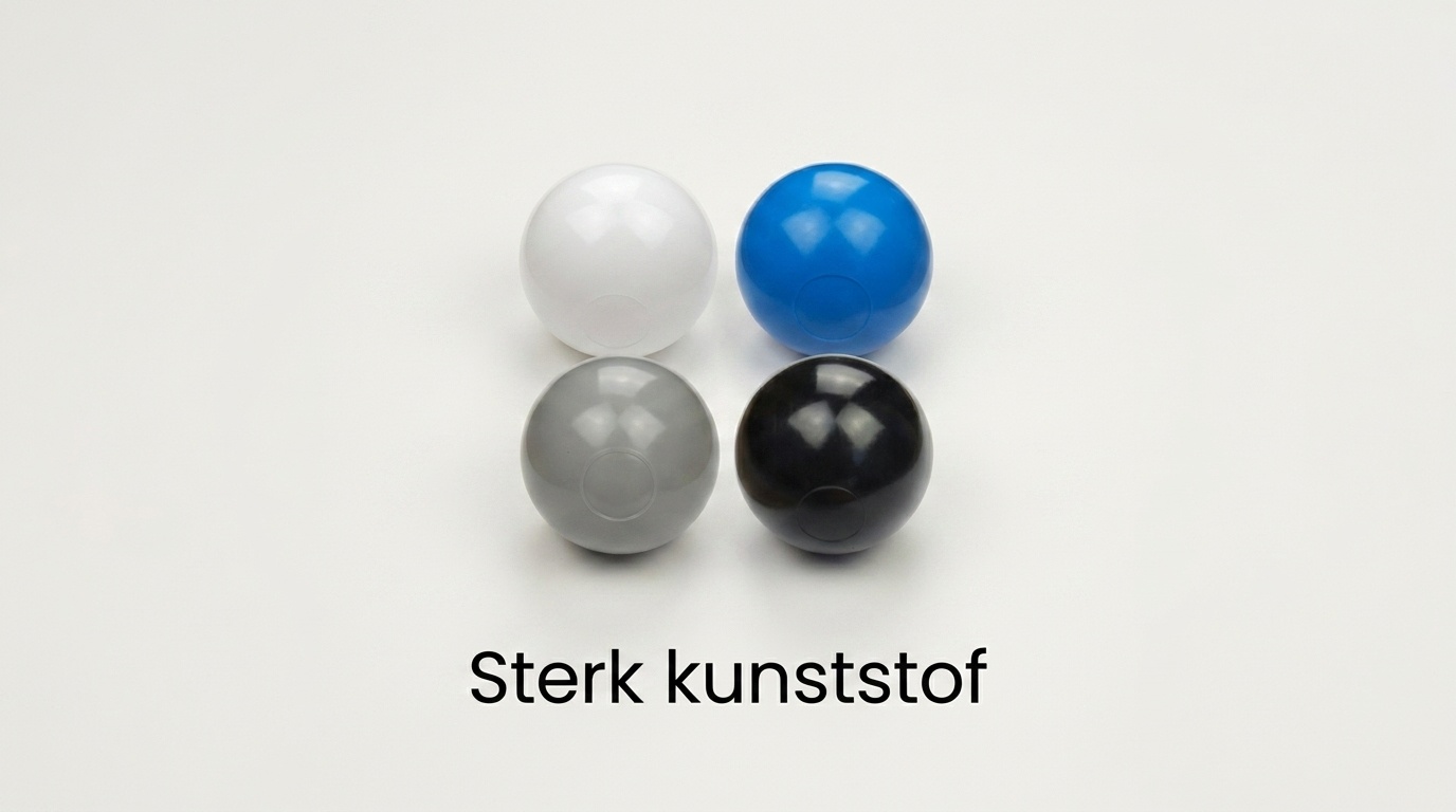 Ballenbak ballen 300 stuks 7cm, wit, blauw, grijs, zwart
