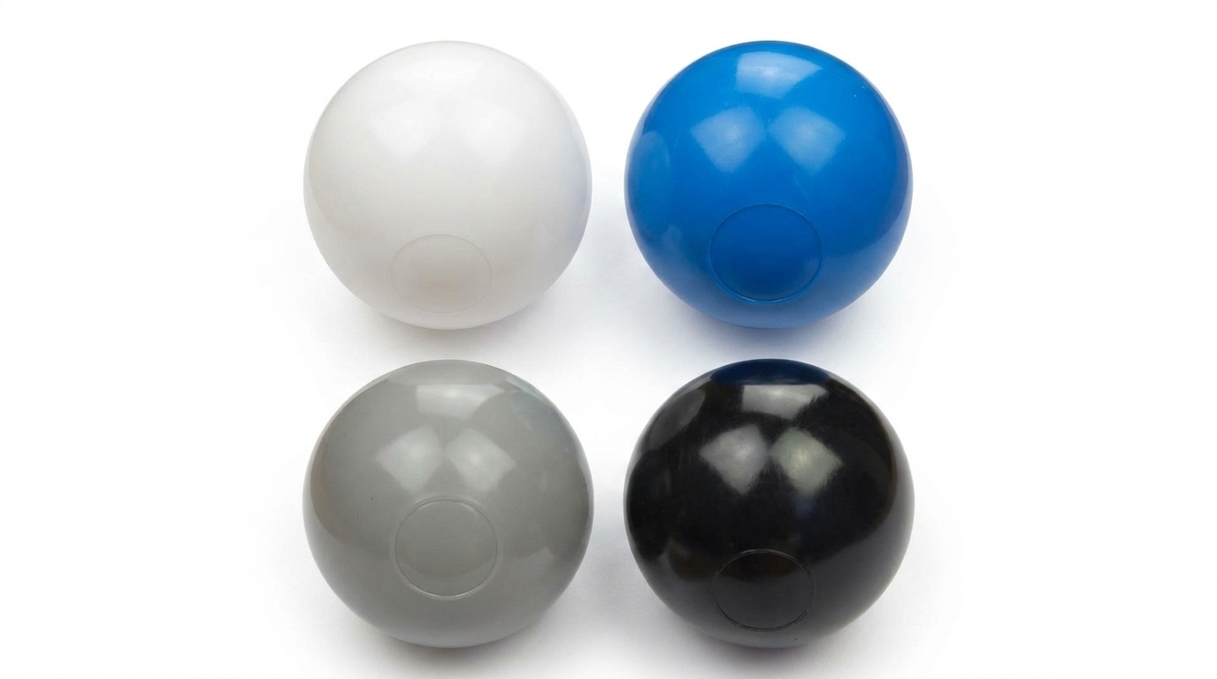 Ballenbak ballen 300 stuks 7cm, wit, blauw, grijs, zwart