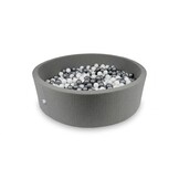 Ballenbak XXL - 700 ballen - 130 x 40 cm - ballenbad - rond donker grijs