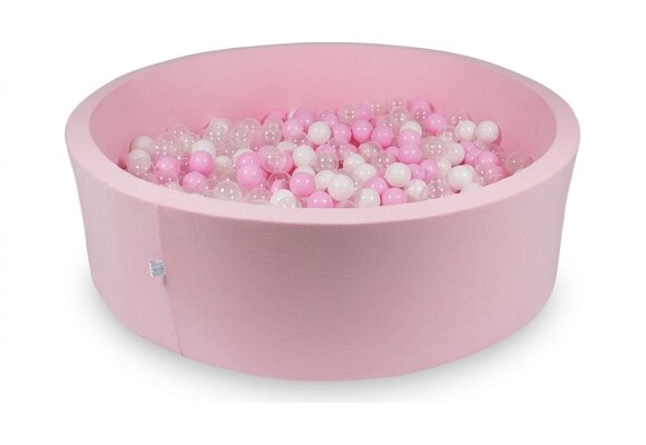 Ballenbak XXL - 700 ballen - 130 x 40 cm - ballenbad - rond roze