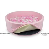 Ballenbak XXL - 700 ballen - 130 x 40 cm - ballenbad - rond roze