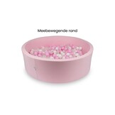 Ballenbak XXL - 700 ballen - 130 x 40 cm - ballenbad - rond roze