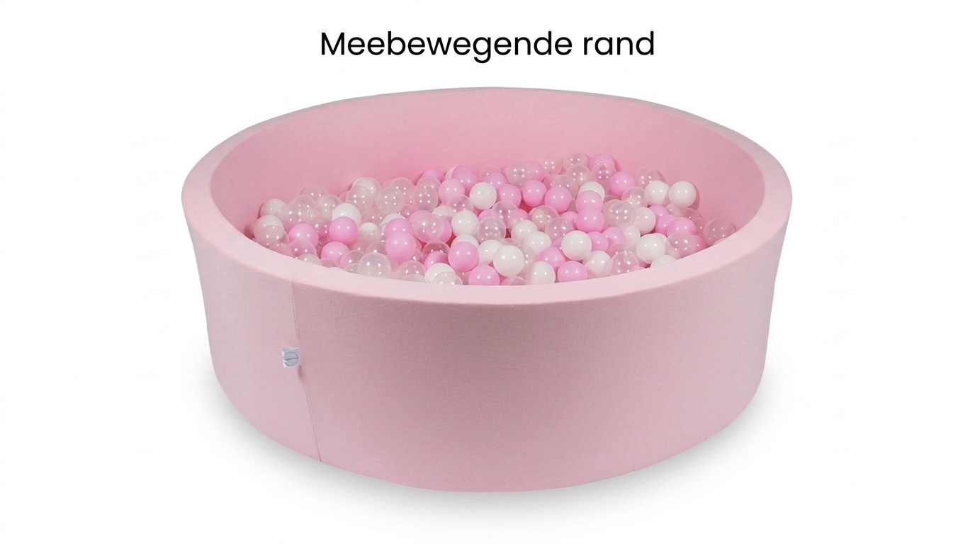 Ballenbak XXL - 700 ballen - 130 x 40 cm - ballenbad - rond roze