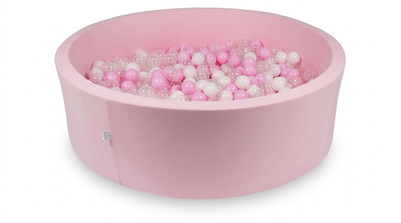 Ballenbak XXL - 700 ballen - 130 x 40 cm - ballenbad - rond roze