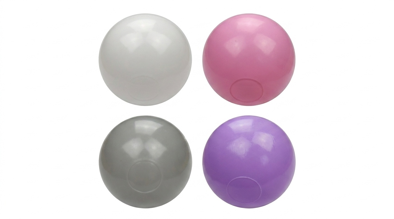 Ballenbak ballen 300 stuks 7cm, wit, roze, grijs, paars