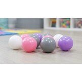 Ballenbak ballen 300 stuks 7cm, wit, roze, grijs, paars
