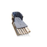 Kussen voor op de slee - comfortabel & waterdicht - grijs