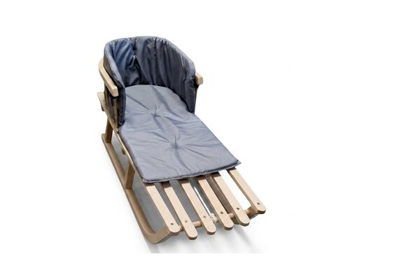 Kussen voor op de slee - comfortabel & waterdicht - grijs