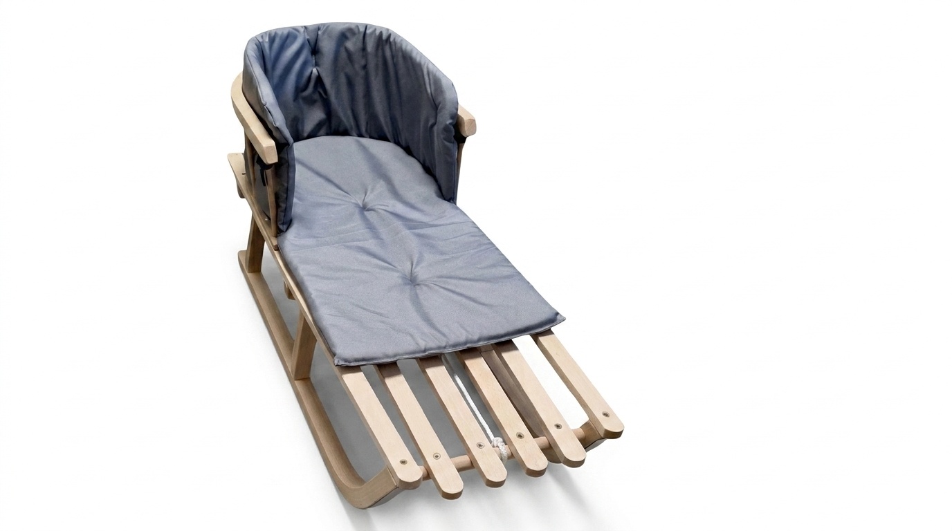 Kussen voor op de slee - comfortabel & waterdicht - grijs