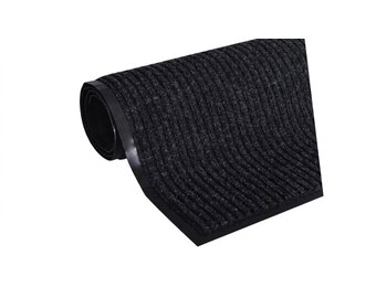 Zwarte deurmat 80x120 cm - Antislip & Absorberend Rubber