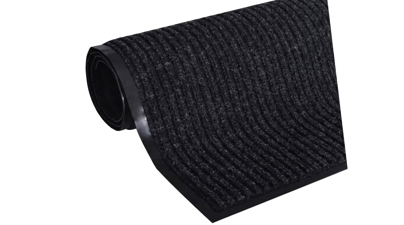 Zwarte deurmat 80x120 cm - Antislip & Absorberend Rubber