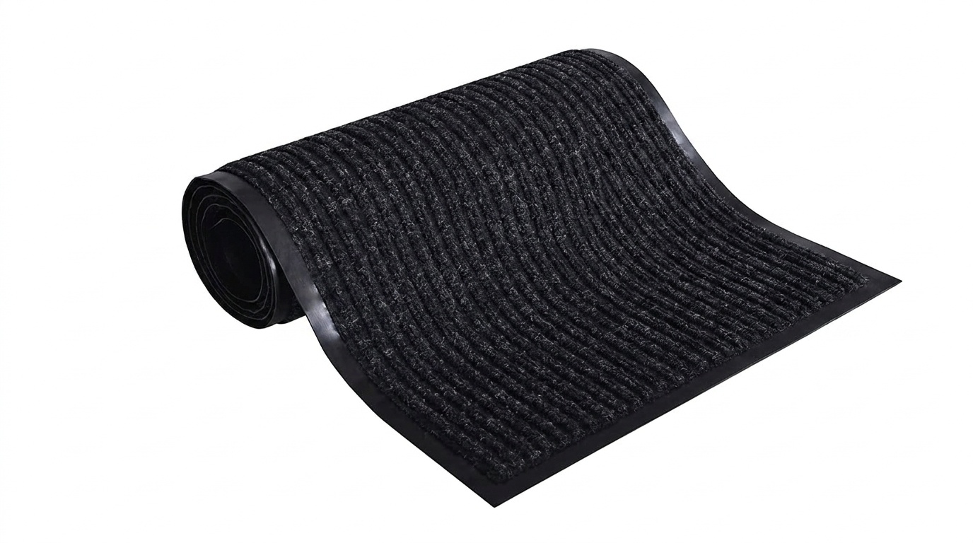 Zwarte deurmat 80x120 cm - Antislip & Absorberend Rubber