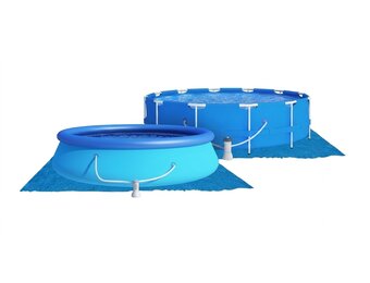 Grondzeil voor opblaas of opzetzwembad - 335x335 cm