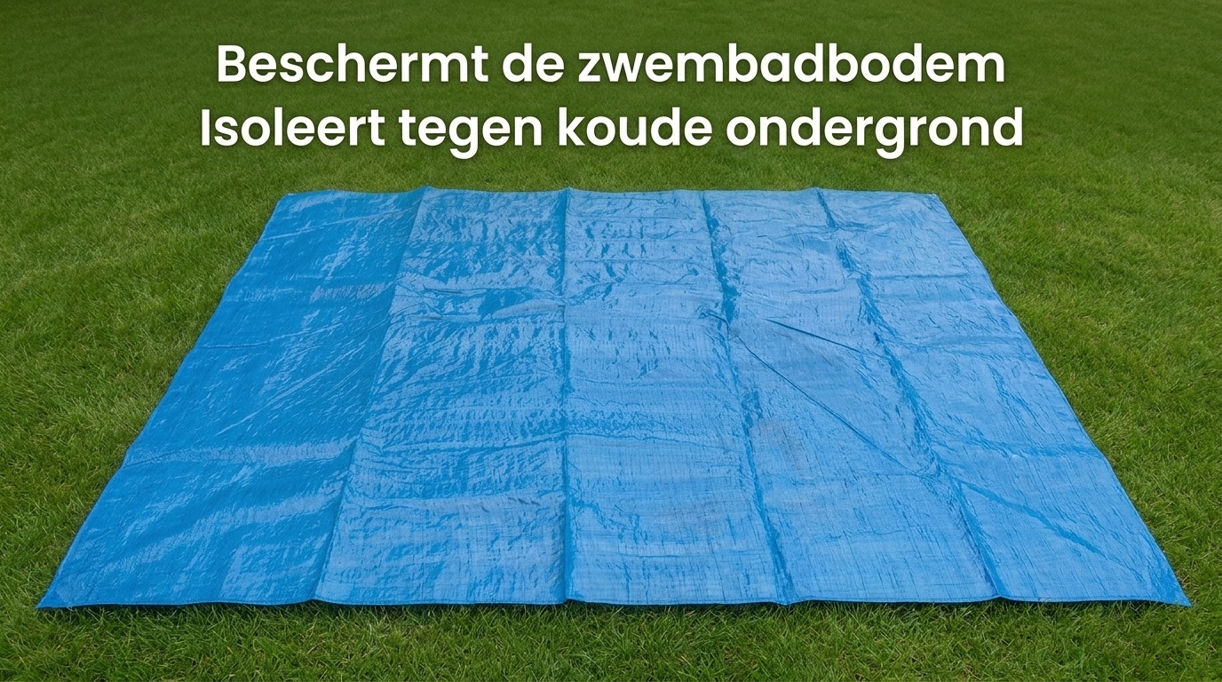 Grondzeil voor opblaas of opzetzwembad - 335x335 cm