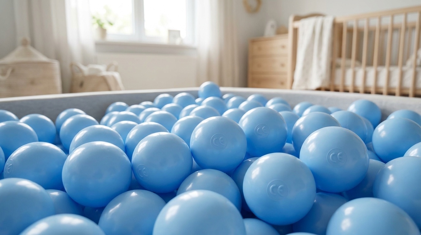 Ballenbak ballen baby blauw (70mm) 300 stuks