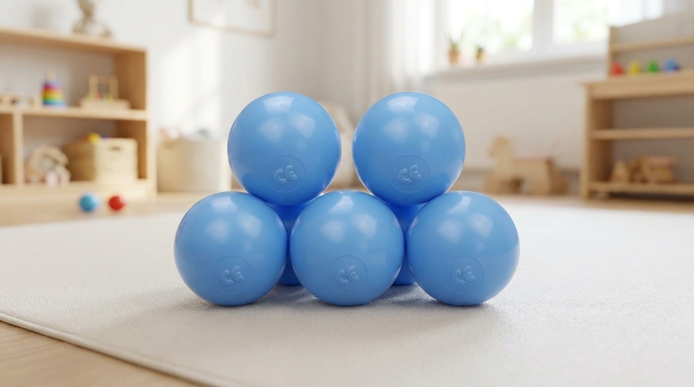 Ballenbak ballen baby blauw (70mm) 300 stuks