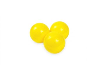 Ballenbak ballen geel (70mm) 1000 stuks