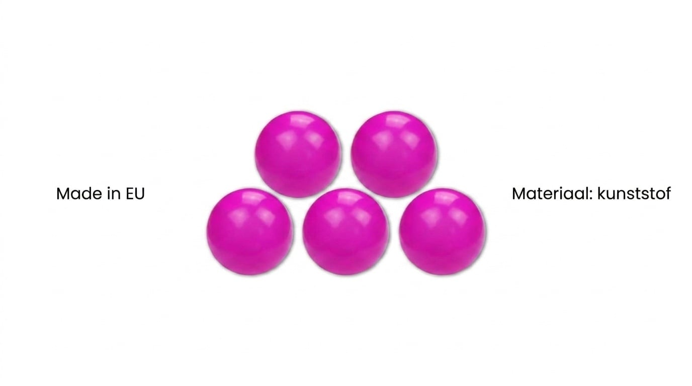 Ballenbak ballen roze (70mm) 100 stuks