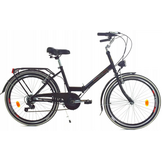 Vouwfiets 24 inch - 6 versnellingen - zwart