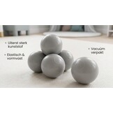 Ballenbak ballen grijs (70mm) 100 stuks