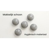 Ballenbak ballen grijs (70mm) 100 stuks