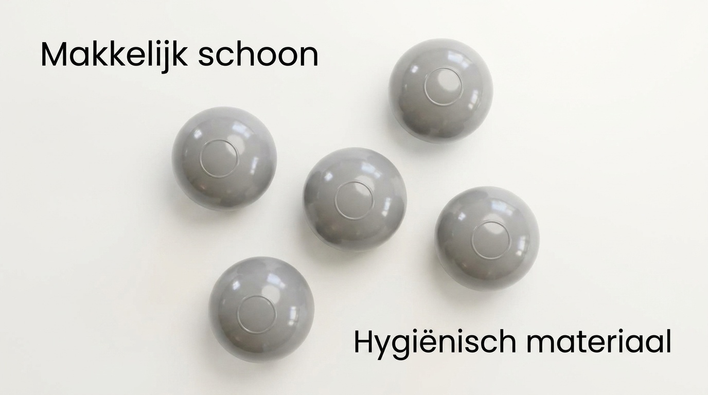 Ballenbak ballen grijs (70mm) 100 stuks