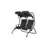 2-zits tuin schommelbank - dubbele schommelstoel - 140x110x153 cm