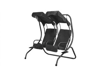 2-zits tuin schommelbank - dubbele schommelstoel - 140x110x153 cm