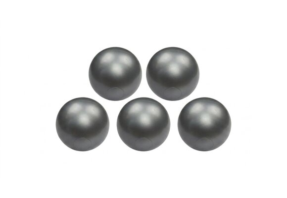 Ballenbak ballen zilver (70mm) 100 stuks