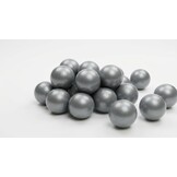 Ballenbak ballen zilver (70mm) 100 stuks