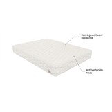 Pocketvering matras dikte 17cm, 7-Zone, 200x200, Wit