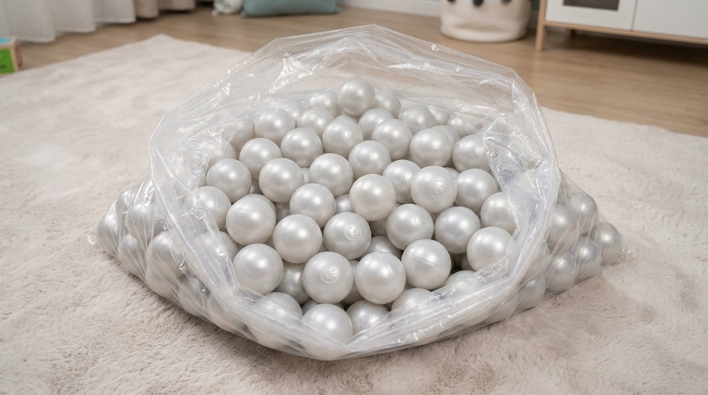 Ballenbak ballen parelmoer (70mm) 100 stuks